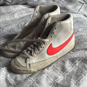 Nike blazers  with orange Accent